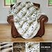 SAFARI LYNX FAUX FUR THERMAL THROW BLANKET