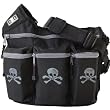 Diaper Dude Diaper Bag, Black Skull and Bones