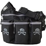 Diaper Dude Diaper Bag, Black Skull and Bones
