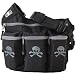 Diaper Dude Diaper Bag, Black Skull and Bones