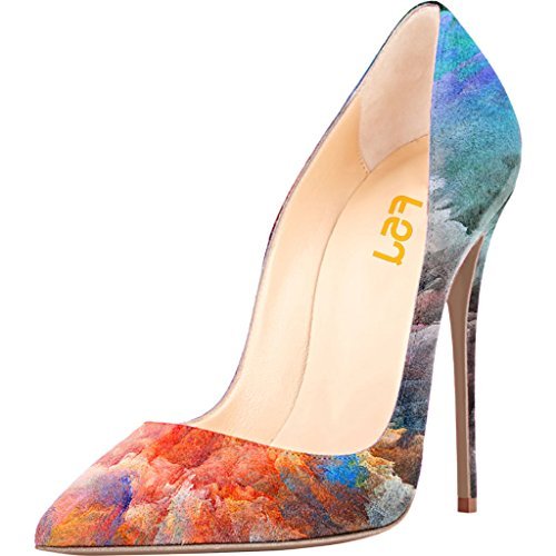 FSJ Fashion Pumps Pointed Toe Stilettos 12CM High Heels Shoes for Women Size 4-15