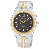 Seiko Mens Perpetual Calendar Two-Tone Watch #SNQ068 by Seiko