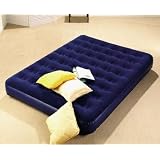 Flocked Queen size Air bed + AC Pump