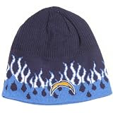 San Diego Chargers Flame Knit Beanie (Uncuffed)