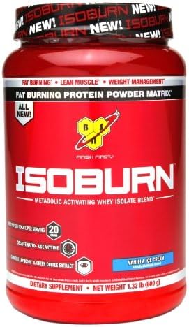 BSN ISOBURN, Vanilla Ice Cream 21.12 oz (Pack of 12)