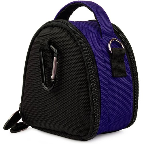 Blue Limited Edition Camera Bag Carrying Case with battery charger, battery charger, memory cards, and accessories Pocket for Kodak EasyShare MINI C182 C1505 C1550 C1530 M215 M532 M550 M552 M565 M575 M580 M583 M590 Wireless M750 M5350 TOUCH M5370 M577 SLICE Kodak Zi10 SPORT C123 C135 Point and Shoot Digital Camera + Includes Blue 6 Inch Mini Tripod