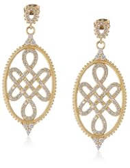 Freida Rothman Belargo Jewelry "GRAMERCY" Large Gold Love Knot Drop Earrings