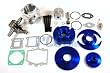 44MM BIG BORE TOP END KIT FOR ATV POCKET BIKE 49CC 2 STROKE STAGE 3 BLUE CK10B