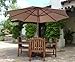 Formosa Covers 11 foot 8 Ribs Replacement Umbrella Canopy For Outdoor Octagonal Market Patio (CANOPY ONLY) (Taupe)