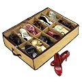 eSecure - Shoe Storage Space Saving Under Bed Shoe Tidy Organiser x 2 PACKS FREE!!!