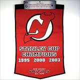 NEW JERSEY DEVILS WOOL STANLEY CUP CHAMPIONSHIP BANNER