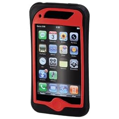 Hama Handy-Fenstertasche "Silicon" f�r iPhone, Schwarz/Orange