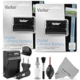 (2 Pack) Vivitar EN-EL15 Battery and Charger Kit for NIKON DSLR D810, D750 D7100, D7000, D800E, D800, D610, D600, NIKON 1 V1 - Includes: 2 Vivitar Ultra High Capacity Rechargeable 2500mAh Li-ion Batteries + AC/DC Vivitar Rapid Travel Charger + Cleaning Kit + MagicFiber Microfiber Lens Cleaning Cloth