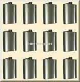 Lot of 12 Stainless Steel 8 oz Engraveable Liquor Hip Flask