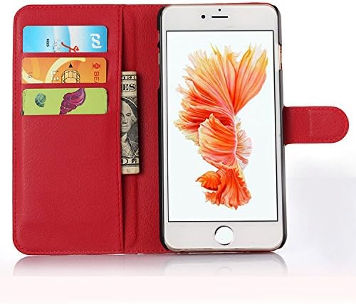 FENGYAO Apple iphone6 plus / 6s PLUS stent cell phone holster embossed leather protective sleeve mobile phone sets red