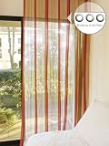 VOILAGE A OEILLETS 140*250 cm _SA�DA ROUGE_ Organza