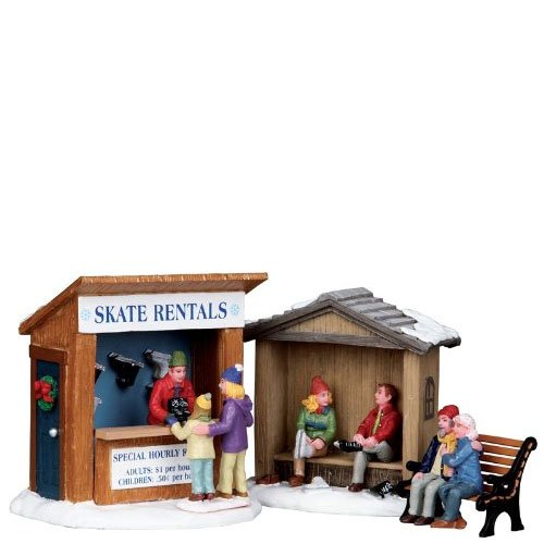 Lemax Village Collection Skate Rentals Set of 3 # 03849