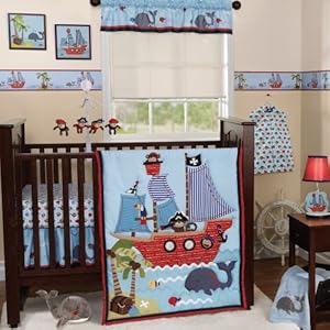 Bedtime Originals 3 Piece Treasure Island Crib Bedding Set