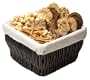 Geoff & Drew's Sweet and Salty Gift Basket of 8 Oatmeal Cranberry Cookies, 4 Brownies, Popcorn and Dipping Pretzels