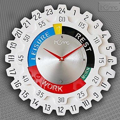XINHAOK 24"H Gear Style Wall Clock