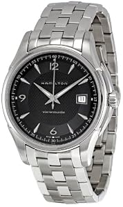Hamilton Men's H32515135 Jazzmaster Viewmatic Black Guilloche Dial Watch
