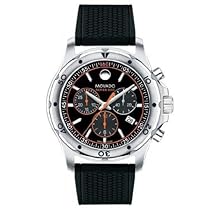 Big Sale Movado Men's 2600100 Series 800 Performance Steel Case w/Black Textured Rubber Strap Watch