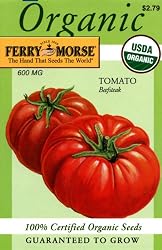 Ferry-Morse 3140 Organic Tomato Seeds, Beefsteak (600 Milligram Packet)
