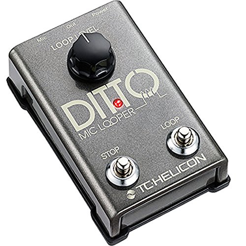 TC Electronic TC-Helicon Ditto Mic Looper String Bundle w/ 2 free Items: Ernie Ball Guitar Strings, 1 Dozen Dunlop Tortex Picks