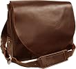 Brown Vintage Leather Flapover Business Brief (#2700-2)