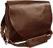 Brown Vintage Leather Flapover Business Brief (#2700-2)