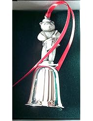Home: Wallace Silversmiths Pewter Teddy Bear Mini Bell Ornament - Wallace Silversmiths