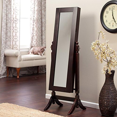 Finley Home Heritage Jewelry Armoire Cheval Mirror - Espresso