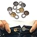 Cosmos ® 6 Pack of Antique Brass Metal No Sew Elastic Jeans Button Pant Extender Waist Adjust Extender