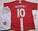 ENGLAND Manchester United Soccer Jersey ROONEY Home (Adult Sizes)