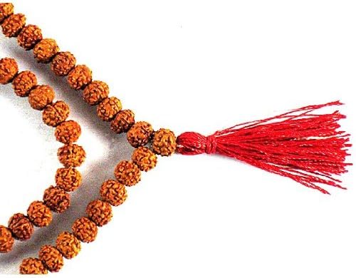 108 RUDRAKSHA MALA ~ Finest Quality ~ w/ Om Namah Shivaya Mala Bag ~ 8mm
