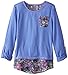 Dream Star Big Girls' Pocket Tee with Print Top Hangdown