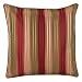 Home Perfect Stripe Toss Pillow - Red (18x18")