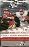 2008 Press Pass SE Signature Football Factory Sealed Hobby Pack (1 Autograph or Jersey Card in EVERY Pack)