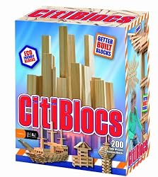Citiblocs Natural Colors Precision Cut Building Blocks (200 Piece)