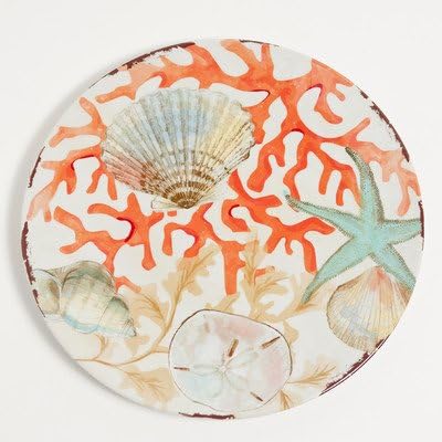 Reef 10.5" Melamine Dinner Plate (Set of 4)