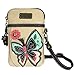 Chala Butterfly Cellphone Crossbody Handbag - Convertible Strap