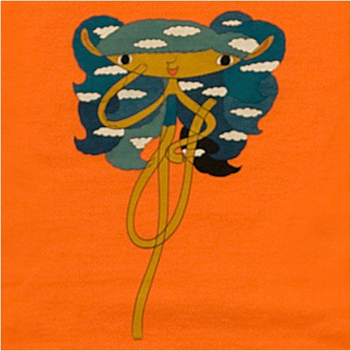 SWEET Tシャツ（長袖）オレンジ／空 : 三宅信太郎