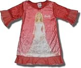 Barbie Crushed velour Red Polyester nightgown w/ ruffled sleeves and bottom - SALE