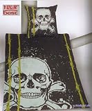 Eigenschaften Your Best / Young Collection Bettwäsche Totenkopf schwarz 135 x 200 Linon