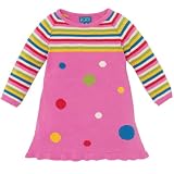 stripy dot sweater dress