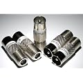 F Socket Female to Male Coax Plug Adaptors x 5 by electrosmart�