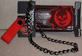 GEARS OF WAR Leather Tri-Fold WALLET w/chain
