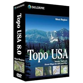Topo USA 8.0 West Region by DeLorme US Software