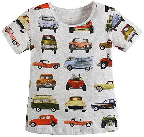 Fiream Little Boys Summer Cotton Cute T Shirt(18months to 6years)