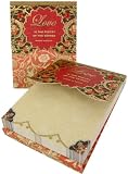 Love Is the Poetry of the Senses ~ Set of 3 Gold Foil Embellished Pocket Note Pads ~ Dozens of Designs